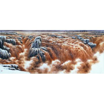 王世利国画山水黄河奇观字画之家