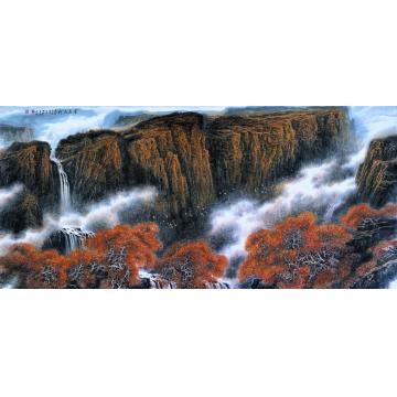 王世利国画山水金色太行字画之家