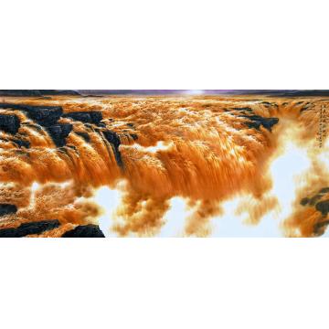 王世利国画山水天来之水润祥河字画之家