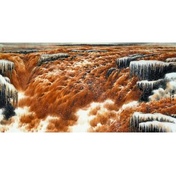 王世利国画山水壶口瑞雪字画之家