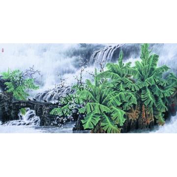 王世利油画风景饮水思源字画之家