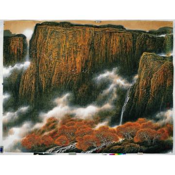 王世利国画山水金色太行字画之家