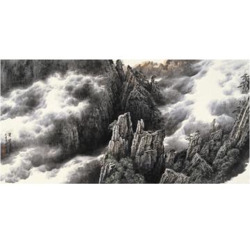 王世利国画山水黄岳奇观字画之家