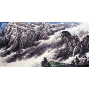 王世利国画山水雪域风光字画之家