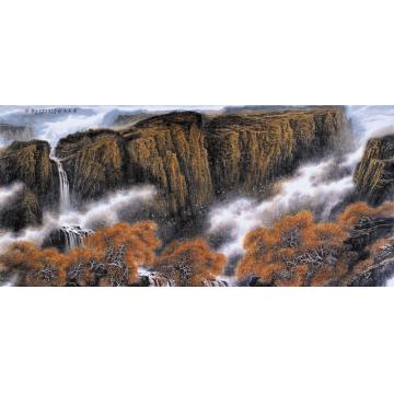 王世利国画山水金色太行字画之家