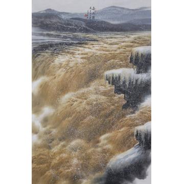 王世利国画山水冬之韵字画之家