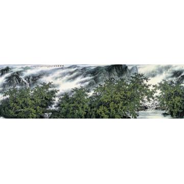 王世利油画风景林静泉气清字画之家