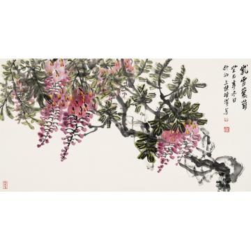 陈焕泽国画花鸟紫雪蒙茸字画之家