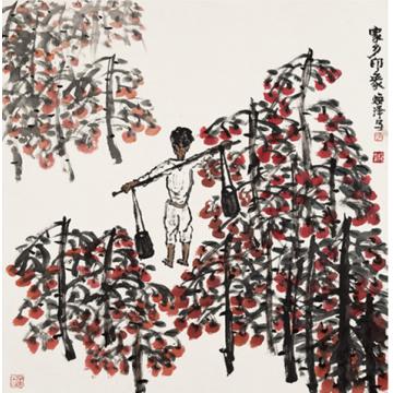 陈焕泽国画花鸟家乡印象字画之家