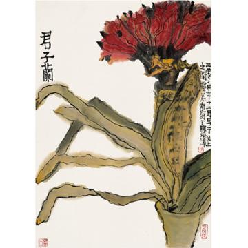 陈焕泽国画花鸟君子兰字画之家