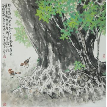 黄少南国画花鸟夏阴图字画之家