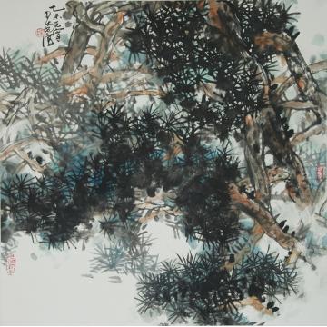 黄少南国画花鸟松风图字画之家