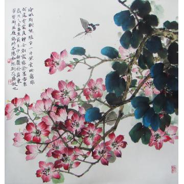 黄少南国画花鸟紫荆花开字画之家