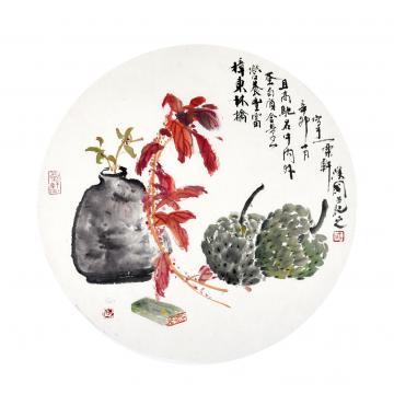 林汉国国画花鸟樟东林檎字画之家