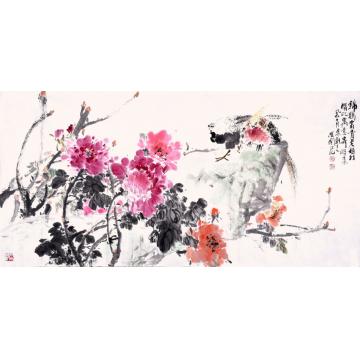 林汉国国画花鸟锦鸡富贵字画之家