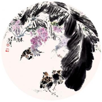 林汉国国画花鸟春消息字画之家