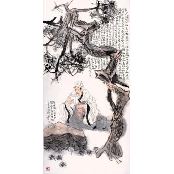 卢中见国画人物无题字画之家