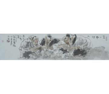 卢中见国画人物壶小乾坤大字画之家