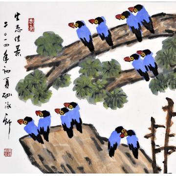 孙泳新国画花鸟生态佳境字画之家