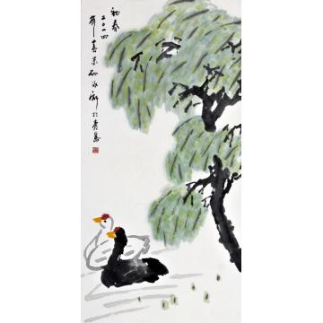 孙泳新国画花鸟初春字画之家