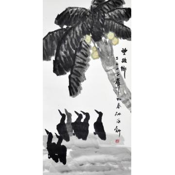 孙泳新国画花鸟望故乡字画之家