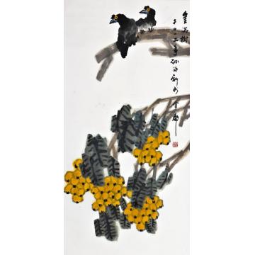 孙泳新国画花鸟金满树字画之家