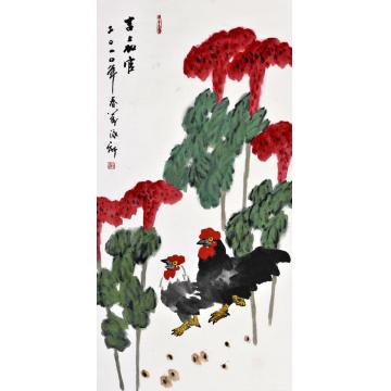 孙泳新国画花鸟吉上加官字画之家
