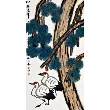 孙泳新国画花鸟松鹤延年字画之家