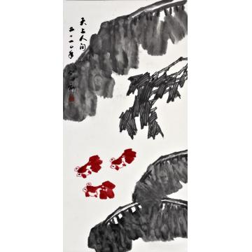 孙泳新国画花鸟天上人间字画之家