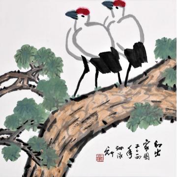 孙泳新国画花鸟初出家园字画之家