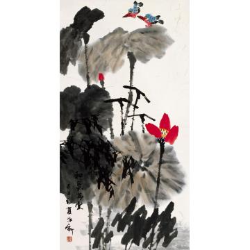 孙泳新国画花鸟和气满堂字画之家