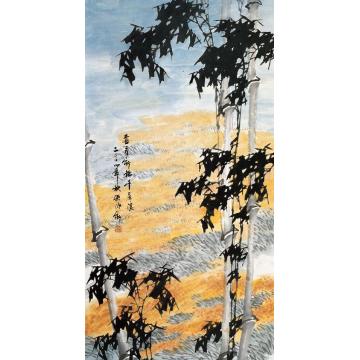 孙泳新国画花鸟喜看新稻千层浪字画之家