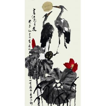 孙泳新国画花鸟春江花月夜字画之家