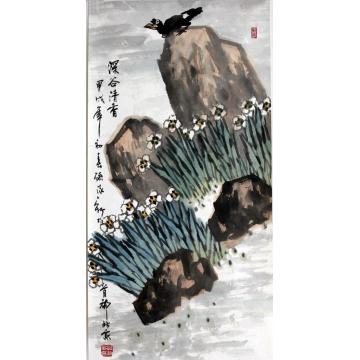 孙泳新国画花鸟深谷清香字画之家