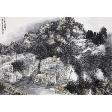 孙远利国画山水写生稿之二字画之家