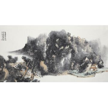 孙远利国画山水秋风萧瑟天气凉字画之家