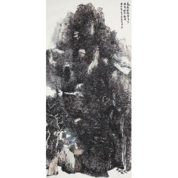 孙远利国画山水春阴垂野草青青 时有幽花一字画之家