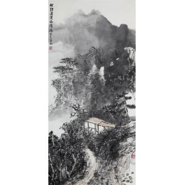孙远利国画山水秋烟漠漠雨蒙蒙字画之家