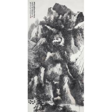 孙远利国画山水岩峭岭稠叠 洲萦渚连绵字画之家