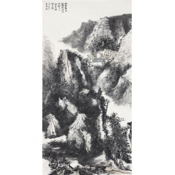 孙远利国画山水雨云散尽放晚晴字画之家