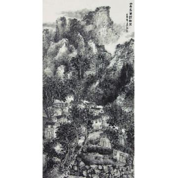 孙远利国画山水山在虚无缥渺间字画之家