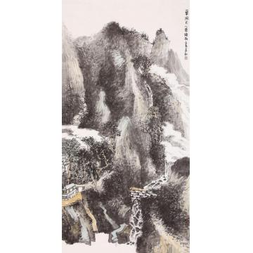 孙远利国画山水一竿风月一衰烟雨字画之家