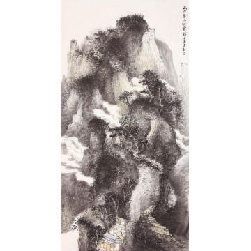 孙远利国画山水雨过晨山识寒烟字画之家