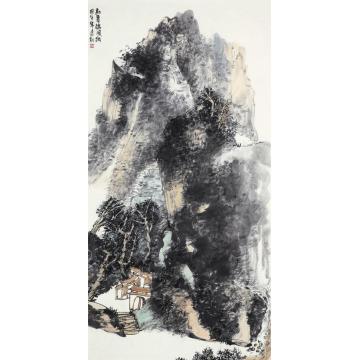 孙远利国画山水初夏槐风细字画之家