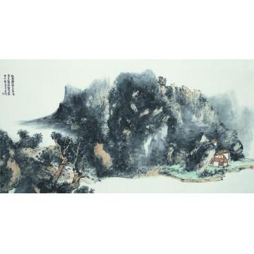 孙远利国画山水秋风萧瑟天气凉字画之家