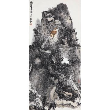 孙远利国画山水倦崖春晴字画之家