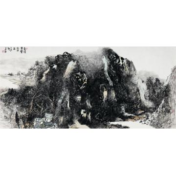 孙远利国画山水气清更觉山川近字画之家