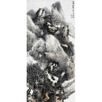 孙远利国画山水山静松声字画之家