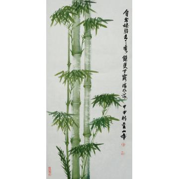 刘山虎国画花鸟彩竹字画之家
