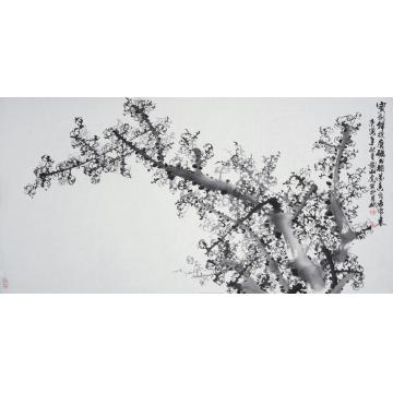 刘山虎国画花鸟梅花香自苦寒来字画之家